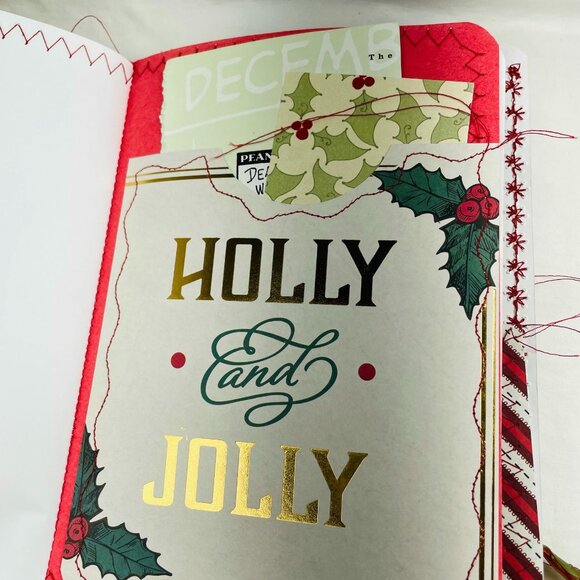 Loaded Merry Christmas Junk Journal, 6 Piece Book Charm, Bookmark, More Ephemera - Picture 10 of 11